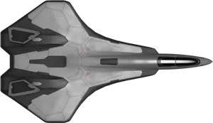 Futuristic Spaceship Design PNG Image