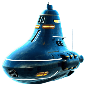 Futuristic Submarine Concept PNG dll87 PNG image with transparent background