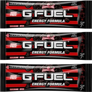 G Fuel Blackon Blackberry Energy Formula Packaging PNG Image