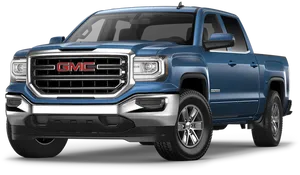 G M C Pickup Truck Blue PNG Image