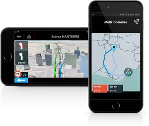 G P S Navigation Smartphones PNG Image