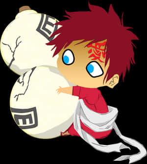 Gaara Chibi Png, Transparent Png PNG image with transparent background