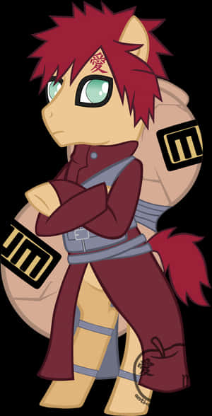 Gaara Twilight Sparkle Rainbow Dash Pony Clothing Mammal - Gaara Pony, HD Png Download PNG image with transparent background
