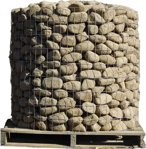 Gabion Stone Cage Wire Mesh PNG Image