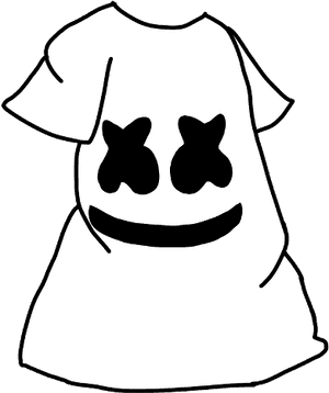 Gacha Gachalife White Black Marshmello Freetoedit - Gacha Life Marshmellow Edit, HD Png Download PNG image with transparent background