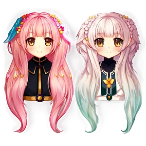 Gacha Hair Ideas Png Hvw86 PNG Image