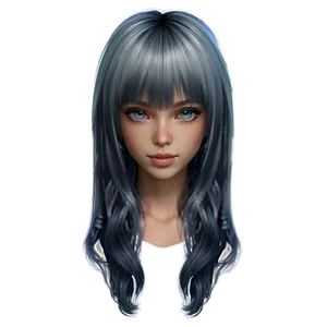 Gacha Hair Layered Png 96 PNG Image