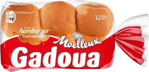 Gadoua Hamburger Buns Packaging PNG image with transparent background