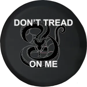 Gadsden_ Flag_ Design_on_ Dark_ Background PNG Image