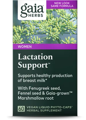 Gaia Herbs Lactation Support Supplement PNG Image