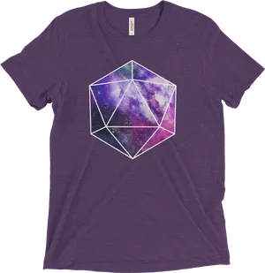 Galactic D20 T Shirt Design PNG Image