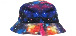 Galactic Print Bucket Hat PNG Image