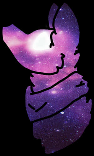 Galactic_ Silhouette_ Portrait PNG image with transparent background