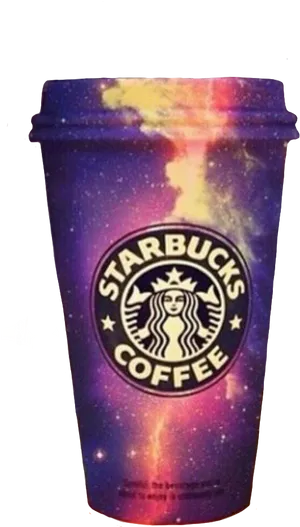 Galactic Starbucks Cup PNG Image