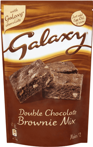 Galaxy Double Chocolate Brownie Mix 360g - Galaxy Double Chocolate Brownie Mix, HD Png Download PNG image with transparent background