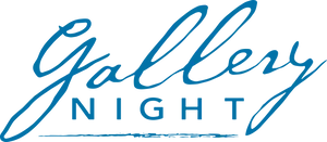 Gallery Night Logo Blue PNG Image