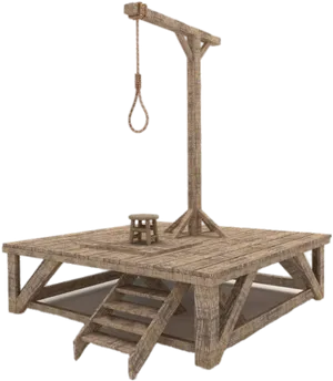 Gallowsand Noose3 D Render PNG Image