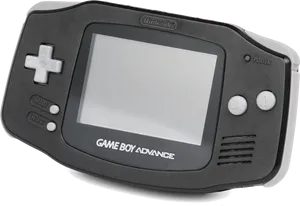 Game Boy Advance Black Model PNG Image