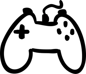 Game Controller Outline PNG Image