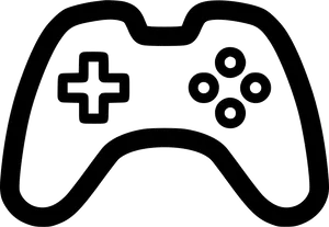 Game Controller Outline Icon PNG Image