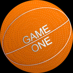 Game One Basketball Graphic PNG image with transparent background