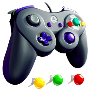 Gamecube Controller Classic Design Png 95 PNG Image