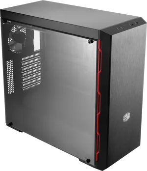 Gaming P C Casewith Transparent Side Panel PNG Image