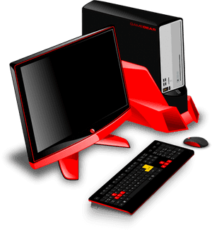 Gaming Pc Setup Clipart Png Image, Transparent Png PNG image with transparent background