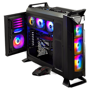 Gaming PC Setup PNG bak PNG image with transparent background