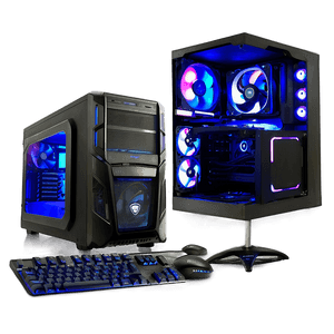Gaming PC Setup PNG qis PNG image with transparent background