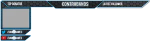 Gaming Stream Overlay Design PNG Image