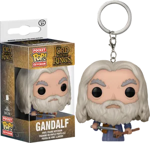 Gandalf Funko Pop Keychain PNG Image