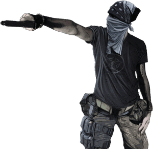 Gangster Png - Black People Hold Guns, Transparent Png PNG image with transparent background