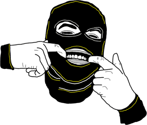 Gangsters Don't Cry Sketch Art Print Nartcoticsanonymous - Cartoon, HD Png Download PNG image with transparent background