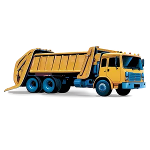 Garbage Truck At Night Png 3 PNG Image