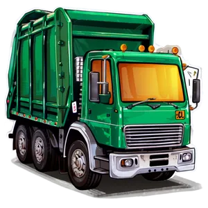 Garbage Truck Illustration Png 97 PNG Image