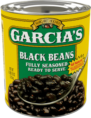 Margaret Holmes Garcia’s Black Beans Seasoned - Garcia Black Beans, HD Png Download PNG image with transparent background