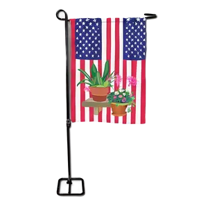 Garden Flag With Stand Png 06292024 PNG Image