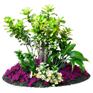 Garden Flower Bush Png Cin84 PNG Image