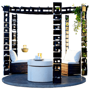 Garden Furniture Arrangement PNG 06112024 PNG image with transparent background