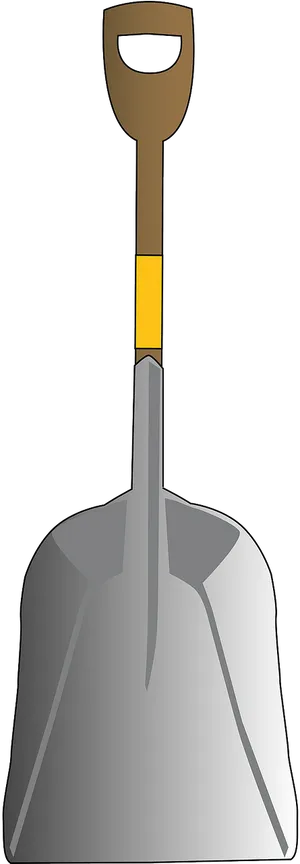 Garden Shovel Illustration PNG Image