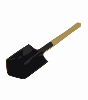 Garden Spade Vector Illustration PNG Image