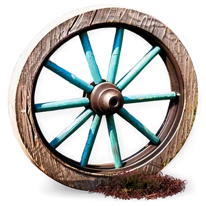 Garden Wagon Wheel Decor Png 06132024 PNG Image