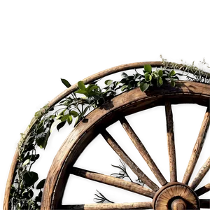 Garden Wagon Wheel Decor Png 06132024 PNG Image