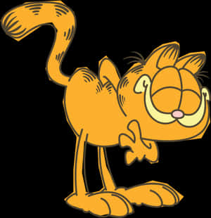 Garfield Cartoon Character Illustration PNG image with transparent background