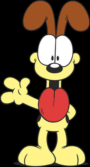 Garfield Dog Character Odie PNG image with transparent background