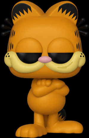 Garfield Funko Pop Figure PNG image with transparent background