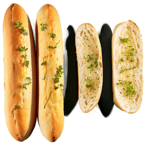Garlic Bread with Herbs PNG 06272024 PNG with transparent background