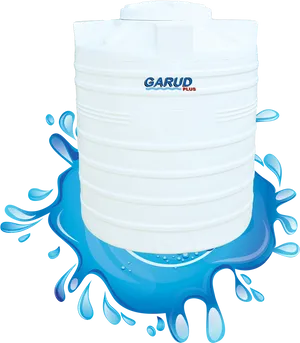 Garud Plus Plastic Water Tank Splash PNG Image