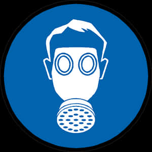 Gas Mask Symbol Graphic PNG image with transparent background